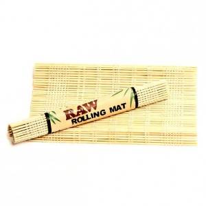 Raw Rolling Mat - Natural Bamboo Rolling Mat - Burn & Brew